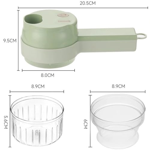 Set cortador de vegetales 4 en 1 portátil miniatura 7