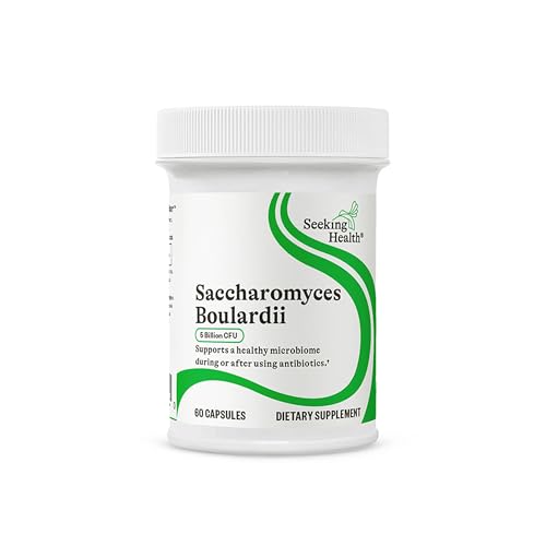 Seeking Health Saccharomyces Boulardii - Gentle Digestive Support for Healthy Bowel Movements* - Supports a Good GI Tract Environment & Microbiome While Traveling* - Gluten & Dairy-Free - 60 Capsules