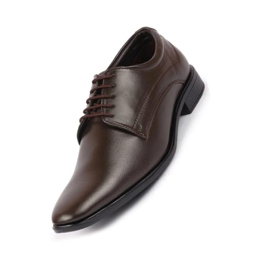 Image of FAUSTO Men's Formal Office Dress Lace Up Derby Shoes
