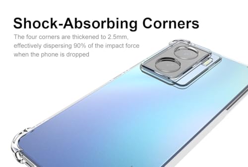 Image of FitSmart Flexible Shockproof Crystal Clear TPU Soft Bumper Back Cover with Cushioned Edges Back Cover for vivo iQOO Z7s 5G (6.38 inch) -Transparent