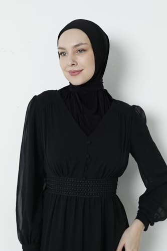 Premium Muslim Hijab for Women - Elegant Scarf - Stretchable Durable Instant Wear, Smart Hijab Close Easily4