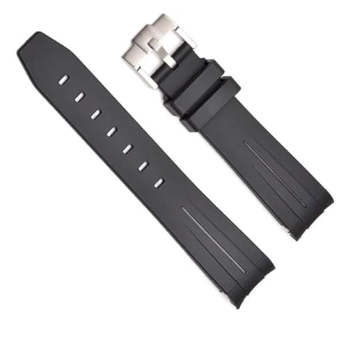 Bracelet montre en caoutchouc de rechange premium pour modèles Rolex 22mm