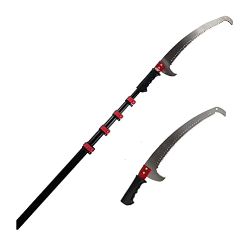 Telescopic Pole Saw,Extendable Telescoping Landscaping Pole Saw 12FT/3.6M Used for Pruning and Trimming Branches and Leaves High-Altitude Fruit Tree Branch Saw Gardening Tool