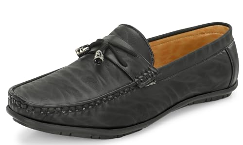 Image of Karaddi Men's Loafer Shoes Tan Brown Black Shoe for Men Casual
