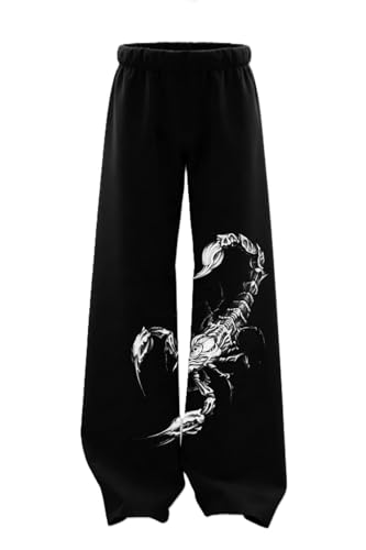 Image of Men's Printed Baggy Pants, Relaxed Fit Cotton Lower, Mid Rise Elastic Waist Joggers with Graphic Design, Casual Wear for Gym, Lounge & Street Style