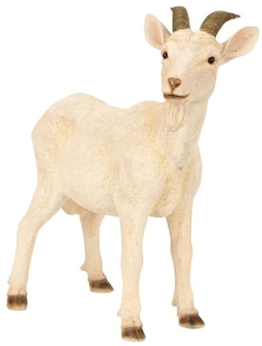 Geschenkestadl Ziege Ziegenfigur Tierfigur groß 48cm Tier Garten Bauernhof...