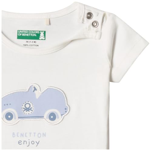 Image of UNITED COLORS OF BENETTON Baby Boy Cotton Striped Regular Fit T-Shirt