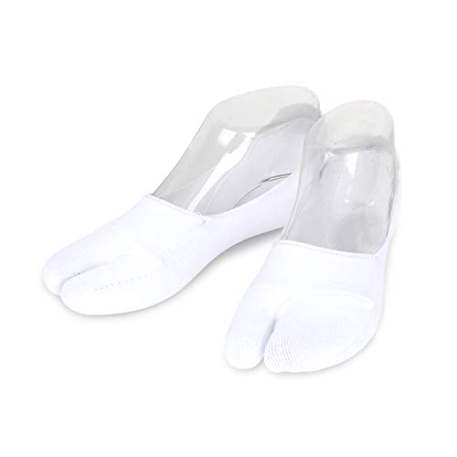 Women Tabi Geta socks japanese style low cut crew socks (No show 4pairs) XD3
