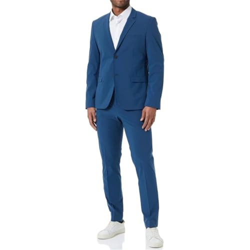 Men's 2-Piece Classic Fit Suit Set | 2-Button Office Blazer & Pleated Pants
