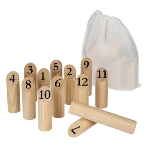 Paris Prix Be Toy's - Jeu de Quilles en Bois Nordique 21cm Naturel