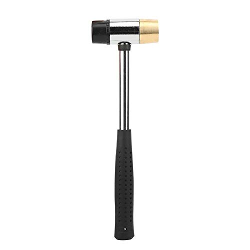 Guitar Fret Hammer, Guitar Plastic Hammer with Brass and Rubber Double Head for Guitar Bass Playing Accessories