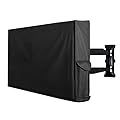 PureFit Outdoor TV Cover 40-43 inch Weatherproof Waterproof Outside TV Covers Protector Enclosure for Flat Screen TVs, Fits up to 39.5" W x 25" H x 5.5" D, Black