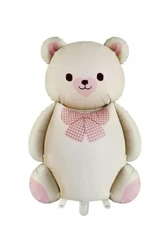 Retro Büyük Bej Ayı Folyo Balon Teddy Bear 65,5-90 Cm