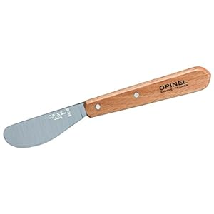 Opinel 1895 keukenmes, roestvrij staal, bruin, 22,4 x 5,6 x 1 cm