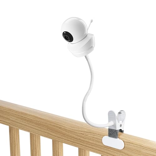 BECEMURU Versátil soporte flexible con abrazadera giratoria con conector de 1/4 tornillo 3M compatible con monitor de bebé Babysense HD S2/V43