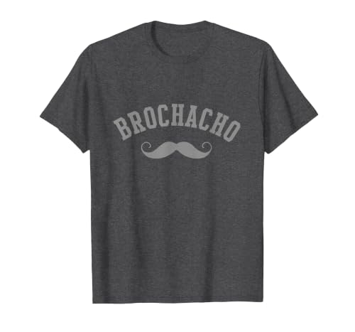 Funny Brochacho Brother Bro Cinco De Mayo Mexico T-Shirt, Men, Dark Heather Grey, Small