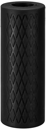 Image of Amazon Basics Thick Dumbbell & Barbell Grips | Medium | Black