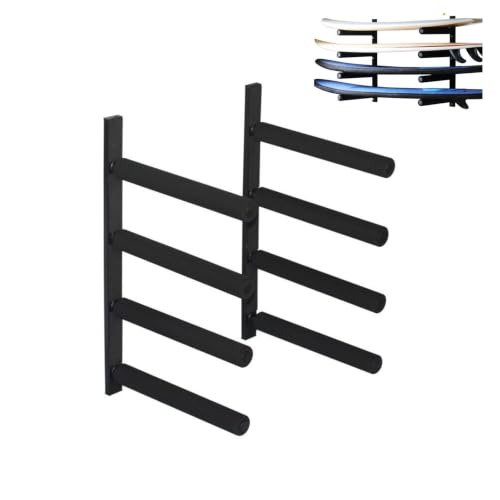 Soporte de pared para tabla de surf y almacenamiento ajustable de tabla de remo para el garaje 2