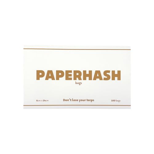 Paperhash BAGS - Carta Professionale per Concentrati, Estratti, Cere ed Oli (6cm x 14cm | 100 Bags)