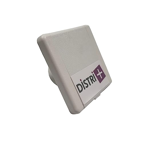 Distri+ Zentrale Saugdose, quadratisch, 9x9 cm, Weiß