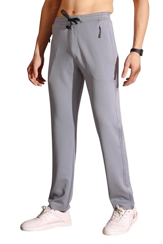 Image of Men's Regular Fit Track Pants with Zipper Pocket||Track Pants for Men