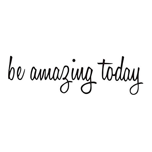 Be Amazing Today Quote Mirror Decal Quotes Vinyl Wall Decals Inspriational Motivational Walls Stickers Waterproof Removable Home Decor (Be Amazing Today)
