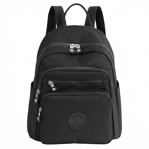 Image of TS WITH TECHSUN Stylish Lightweight Water Resistant Backpack for Women Girls | Anti-Theft Adjustable Shoulder Strap Bag | Multipocket Daypack for Travel, Shopping, Office, Outdoor, Work