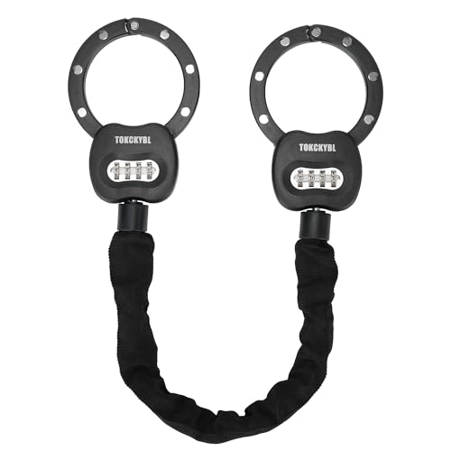 Image of Heavy Duty Scooter Lock - 8mm Anti-Theft Chain Lock with 3 Keys, 94cm Weatherproof Security Lock for Electric Scooters, Bikes, Motorcycles