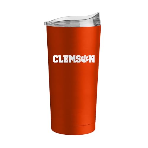 Image of Logo Brands NCAA 20 oz Powder Coat Stainless Tumbler -Double-Wall Insulated Everday Tumbler for Hot or Cold Drinks, High Lip Lid, Team Color
