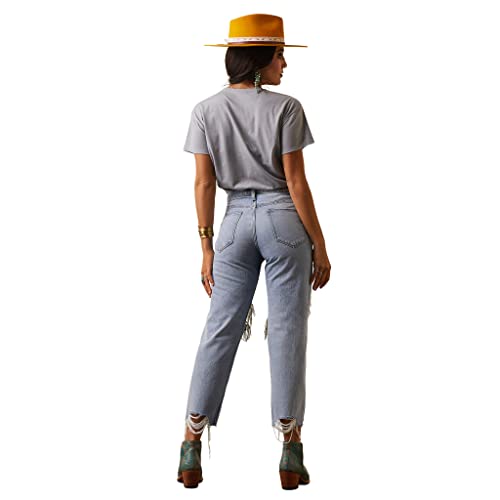 Ariat Womens Ultra High Rise Tomboy Straight Jean Mykonos4