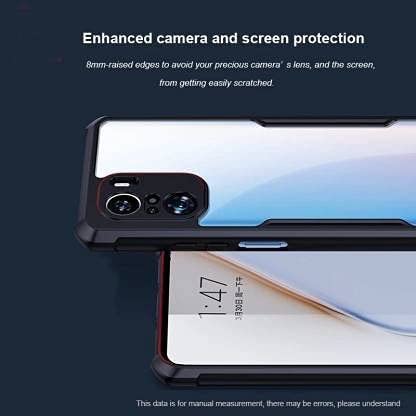 Image of A rtistque Clear Hard Transparent Acrylic Armor Anti-Drop Shockproof TPU Edge Back Cover Case for MI11X / MI 11X Pro - Black