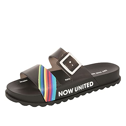 Chinelo Now United Pop Collection Show, Grendene Kids, Criança Unissex, Preto/Multicor, 36
