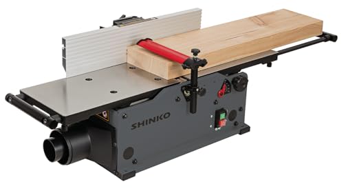 Shinko AH200 Abrichthobel – 200 mm Hobelbreite, Spiralwelle mit 16 HSS-Wendeplatten, Aluminiumguss-Tische, 1200 W Motor, mobil & präzise