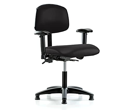 Image of Perch Task Chair, Stationary, Desk Height 18 inch-23 inch, Black Vinyl