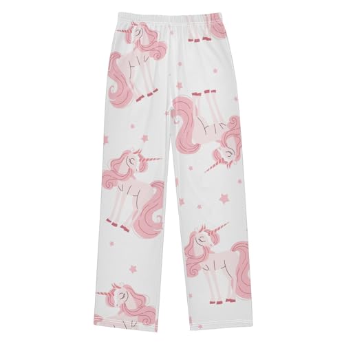 Star Unicorn Boys Pants Boys Athletic Pants Long Pant for Boywith Pockets Wide-Leg Size 6-14Y - Main Image