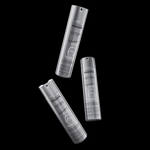 'Oréal Professionnel Laque Infinium Pure Spray Fixation Souple & Diffusion Ultra Fine Brillance & Toucher Naturel Formulation Légère & Hypoallergénique Sans Parfum 300 ml - vue 4
