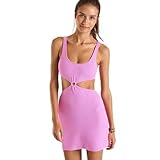  BANANA MOON - Robe Beachwear - Friday Scrunchy - Rose - Taille Fabricant : M