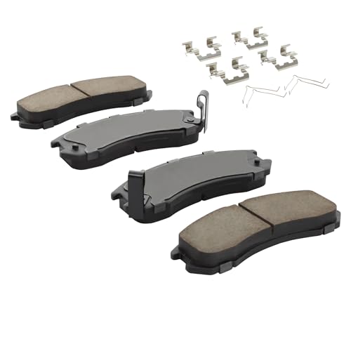 Image of QUALITY-BUILT Front Ceramic Brake Pads, Premium 1001-0399C, Compatible with 1988-1992 Ford /Mazda (626, MX-6, Probe)