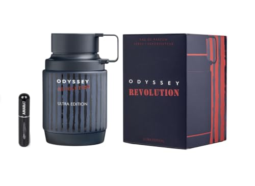 Armaf Odyssey Revolution Eau de Parfum 100ml, Perfume Árabe Unisex de Larga Duración, Incluye Atomizador, Fragancia Aromática Frutal con Notas de Piña, Naranja Sanguina, Praliné y Tonka - (Revolution)
