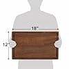 Refine Kitchenware Black Walnut Cutting Board 18x12x.75" – Made in USA Premium Butcher Block | FSC-Certified Walnut | Reversible with Juice Groove | Food-Safe, Non-Toxic #4