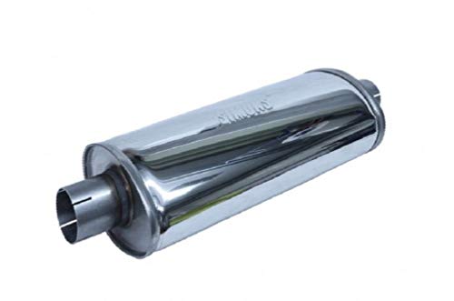 Schalldämpfer Edelstahl T-Form mit abnehmbarer Bodenplatte 130 mm Anschlußstutze