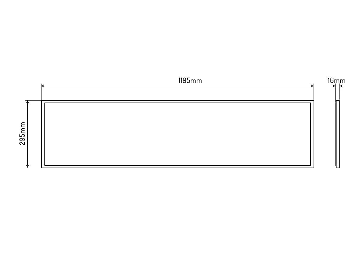 Trano LED Panel 2in1 30W – 120x30cm Neutralweiß 4000K, 3600lm, Aufputz & Unterputz Montage, Flache Deckenleuchte/LED Deckenpanel für Büro & Arbeitsräume, Aluminiumgehäuse, 50.000h Lebensdauer