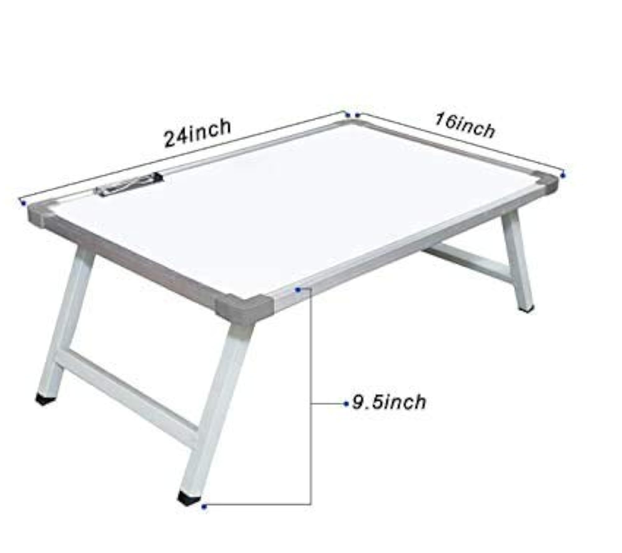 Foldable Study Table for Kids with Whiteboard & Clip