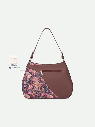 Image of ZOUK Ira Handbag | Stylish Women's Handbag | Luxury Shoulder Bag for Women | Trendy | Fancy Ladies Handbags | Small Purse for Events | Water-Resistant