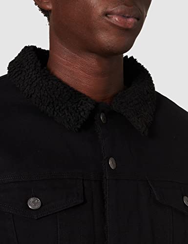 Soul Star Mink Giacchetto Denim, Nero (Nero