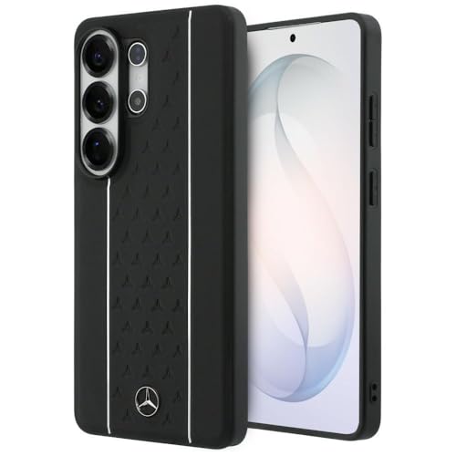 CG MOBILE Mercedes Laurel Leaves Coque Ă rayures verticales compatible avec MagSafe pour Samsung Galaxy S26 Ultra (noir et blanc)