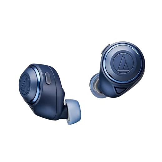 オーディオテクニカ ATH-CKS50TW BL ワイヤレスイヤホン bluetooth/ワイヤレスイヤホン ノイズキャンセリング 重低音 / 最大約50時間再生 /20時間再生 / 通話品質強化/ノイズキャンセル/ヒアスルー/低遅延モード/aptX adaptive/AAC / 360 Reality Audio【国内正規品】 ブルー ATH-CKS50TW BL