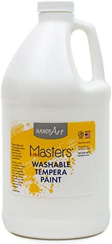 Handy Art Little Masters Washable Tempera Paint, 64 Fl Oz (Pack of 1), White