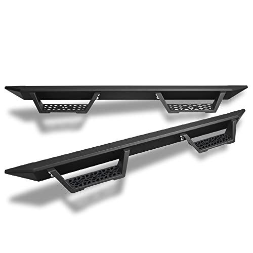 Matte Black Modular Drop Step Side Nerf Bars Rail Running Boards For 04-12 Chevy Colorado/GMC Canyon Extended Cab