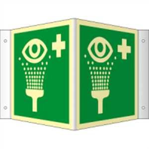 Rettungszeichen - Augenspüleinrichtung Winkelschil Produktbild-Vorschau 3